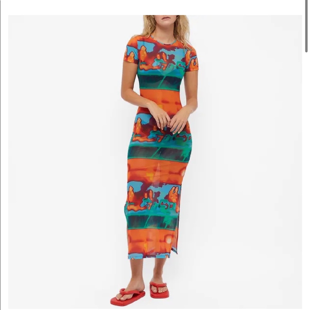 Miaou tie dye thermal cover up size small